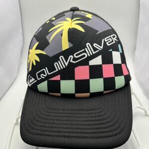 Vintage 90s Quiksilver Squadron Hat Cap Womens Fitted Black Knit Military‎ Y2K Quiksilver | Accessories | Quicksilver Squadron Brim Knit  main image 4